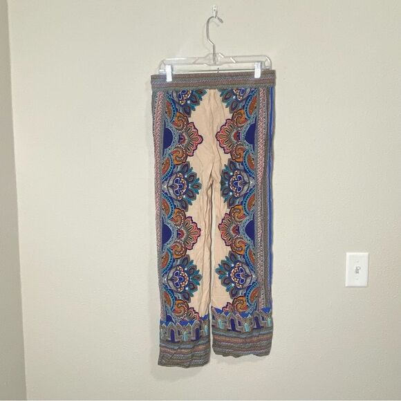 Cynthia Rowley 100% Rayon Boho Hippie Casual Moroccan Pants Women's Size M - Picture 3 of 8